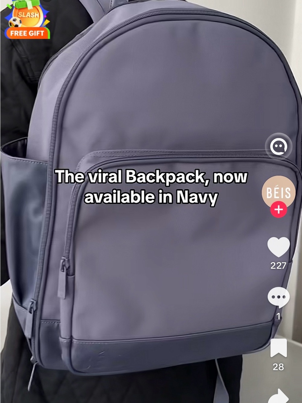 BEIS The Backpack - Navy